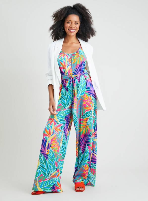 Jumpsuit cheap tropical print